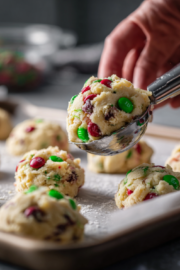 chocolate chip christmas cookies process