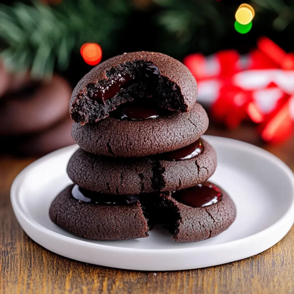 Chocolate Thumbprint Cookies - In Bloom Bakery