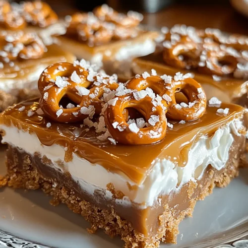 Irresistible No-Bake Salted Caramel Pretzel Bars: Truly Blissful Treat 2 Irresistible No-Bake Salted Caramel Pretzel Bars: Sweet & Salty Bliss in Every Bite